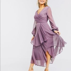 ASOS Wrap Waist Midi Dress